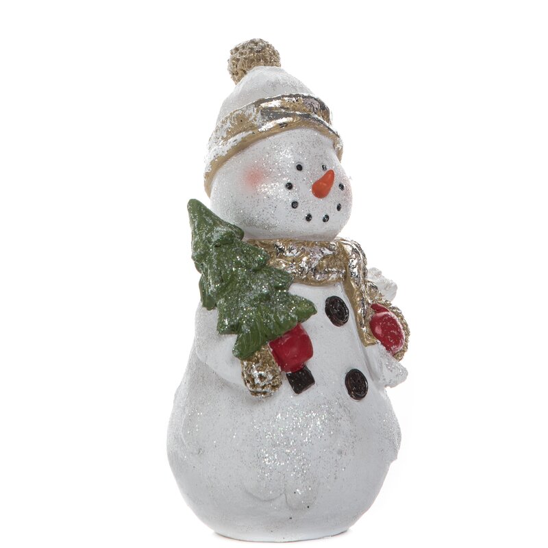 resin snowman statue